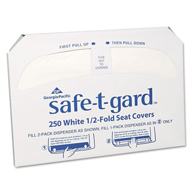 Georgia Pacific&reg; Professional Safe-T-Gard Half-Fold Toilet Seat Covers