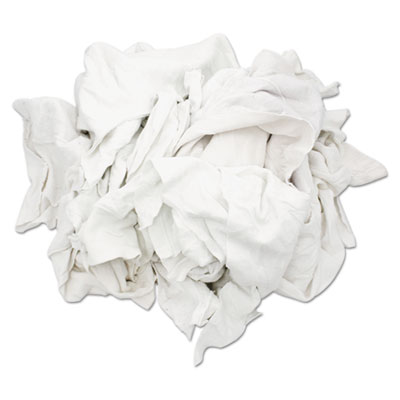 Hospital Specialty Co. Bleached White T-Shirt Rags