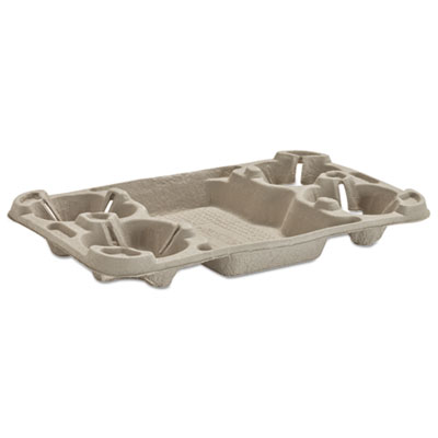 Chinet&reg; StrongHolder&reg; Molded Fiber Cup Trays