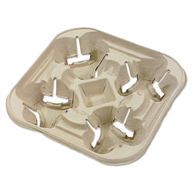 Chinet&reg; StrongHolder&reg; Molded Fiber Cup Trays