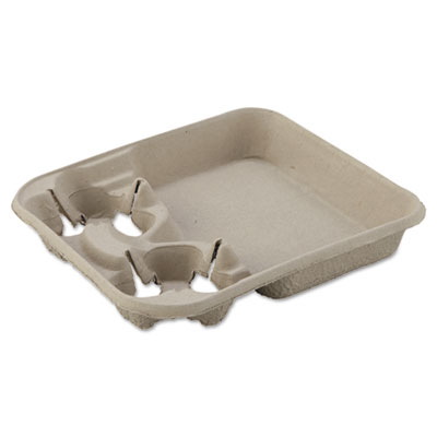 Chinet&reg; StrongHolder&reg; Molded Fiber Cup Trays