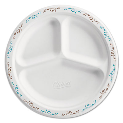 Chinet&reg; Classic White Premium Strength Molded Fiber Dinnerware