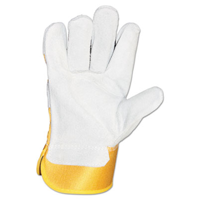 Impact&reg; Premium Leather-Palm Safety-Cuff Gloves