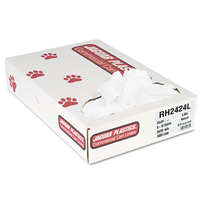 Jaguar Plastics&reg; Industrial Strength Commercial Coreless Roll Can Liners