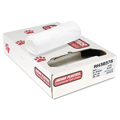 Jaguar Plastics&reg; Industrial Strength Commercial Coreless Roll Can Liners