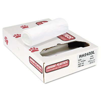 Jaguar Plastics&reg; Industrial Strength Commercial Coreless Roll Can Liners