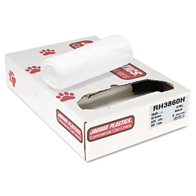 Jaguar Plastics&reg; Industrial Strength Commercial Coreless Roll Can Liners
