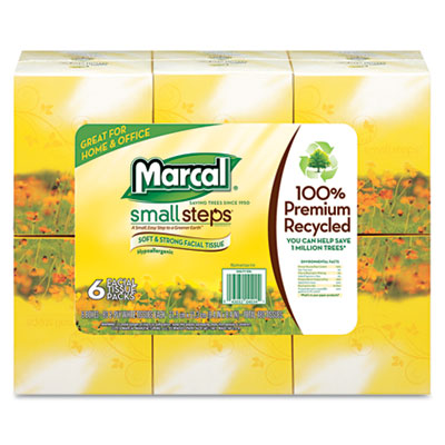 Marcal&reg; PRO 100% Premium Recycled Convenience Pack Facial Tissue