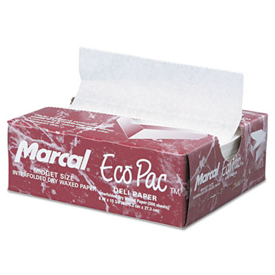 Marcal&reg; Eco-Pac Natural Interfolded Dry Wax Paper