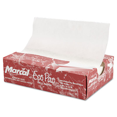 Marcal&reg; Eco-Pac Natural Interfolded Dry Wax Paper