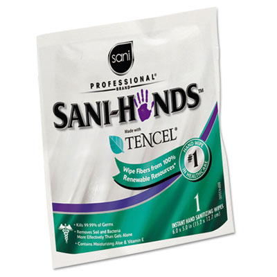 Sani Professional&reg; Sani-Hands&reg; Sanitizing Wipes with Tencel&reg;