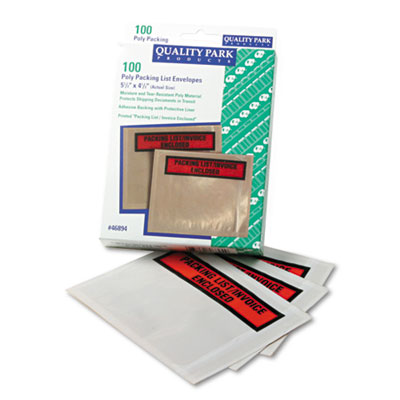 Quality Park Self-Adhesive Packing List Envelope