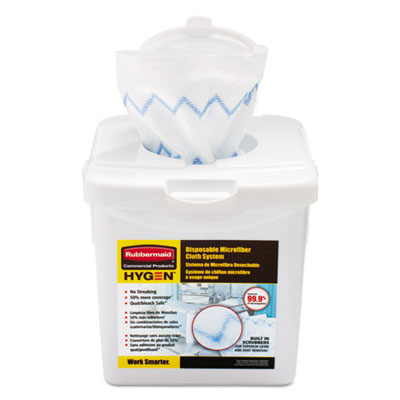 Rubbermaid&reg; Commercial HYGEN Disposable Microfiber Cloth Starter Kit