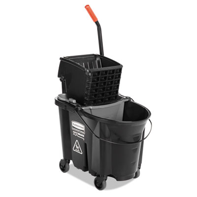 Rubbermaid&reg; Commercial Executive WaveBrake Side-Press Mop Bucket