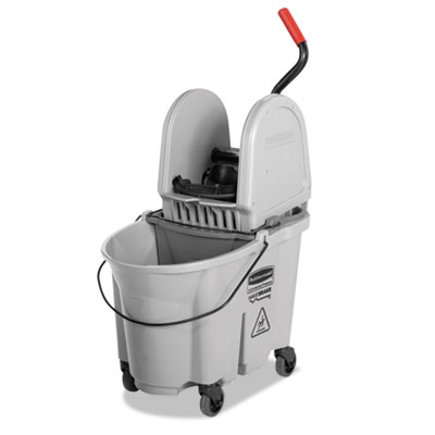 Rubbermaid&reg; Commercial Executive WaveBrake Down-Press Mop Bucket
