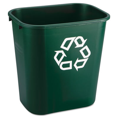 Rubbermaid&reg; Commercial Deskside Plastic Container for Paper Recycling