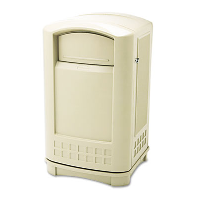 Rubbermaid&reg; Commercial Plaza Indoor/Outdoor Waste Container