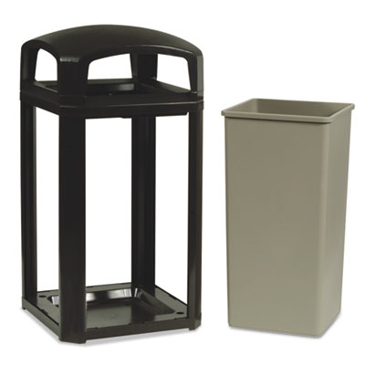 Rubbermaid&reg; Commercial Landmark Series&reg; Classic Dome Top Container and Ashtray