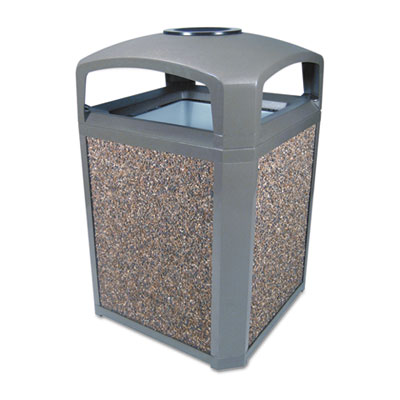 Rubbermaid&reg; Commercial Landmark Series&reg; Classic Dome Top Container and Ashtray