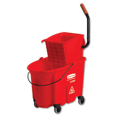 Rubbermaid&reg; Commercial WaveBrake&reg; Side-Press Wringer/Bucket Combo