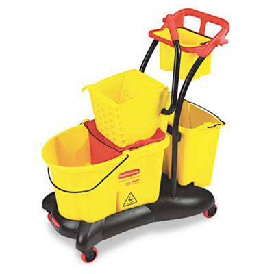 Rubbermaid&reg; Commercial WaveBrake&reg; Mopping Trolley Side Press