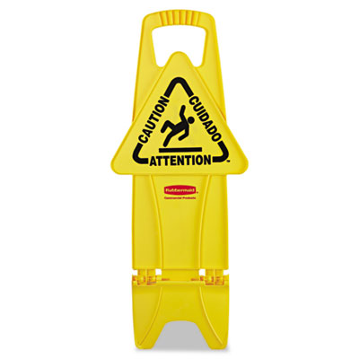 Rubbermaid&reg; Commercial Stable Multi-Lingual Safety Sign