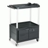 Rubbermaid&reg; Commercial MediaMaster&reg; Three-Shelf AV Carts with Cabinet
