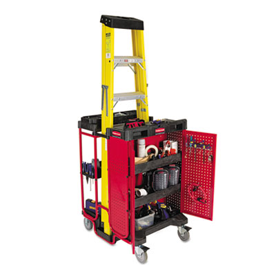 Rubbermaid&reg; Commercial Ladder Cart with Cabinet