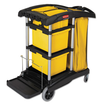 Rubbermaid&reg; Commercial HYGEN HYGEN Microfiber Healthcare Cleaning Cart