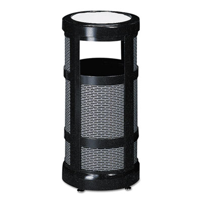 Rubbermaid&reg; Commercial Architek&reg; Galvanized Steel Outdoor Receptacle