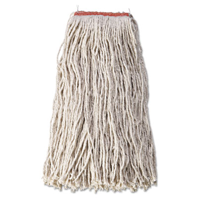 Rubbermaid&reg; Commercial Non-Launderable Cotton/Synthetic Cut-End Wet Mop Heads