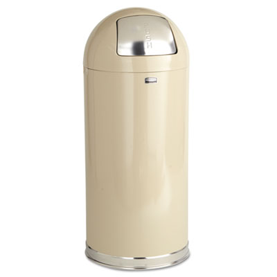 Rubbermaid&reg; Commercial Marshal&reg; 15-Gallon Dome Top Steel Container