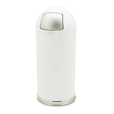 Rubbermaid&reg; Commercial Fire-Resistant Steel Dome Waste Receptacle