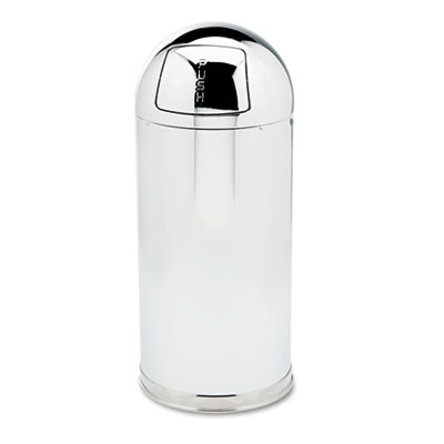 Rubbermaid&reg; Commercial Fire-Resistant Steel Dome Waste Receptacle