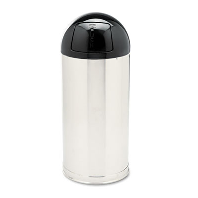 Rubbermaid&reg; Commercial European & Metallic Series Dome Top Receptacle