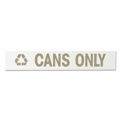 Rubbermaid&reg; Commercial Recycling Label Block Letter Decal
