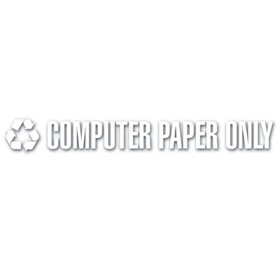 Rubbermaid&reg; Commercial Recycling Label Block Letter Decal