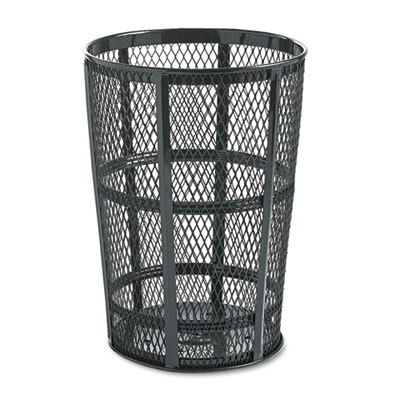 Rubbermaid&reg; Commercial Steel Street Basket Waste Receptacle