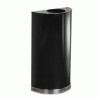 Rubbermaid&reg; Commercial European & Metallic Series Half-Round Open-Top Waste Receptacle