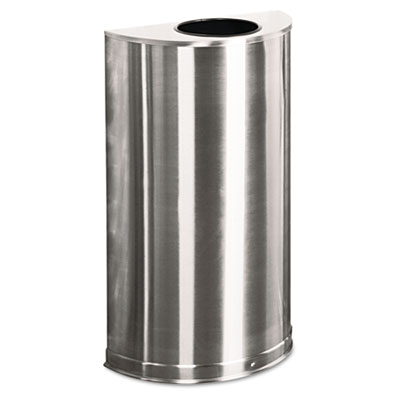 Rubbermaid&reg; Commercial European & Metallic Series Open Top Half-Round Receptacle