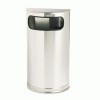 Rubbermaid&reg; Commercial European & Metallic Series Half-Round Waste Receptacle