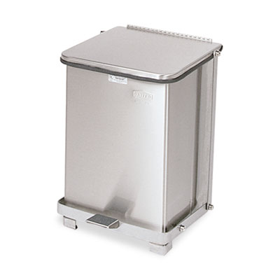 Rubbermaid&reg; Commercial Defenders&reg; Heavy-Duty Steel Step Can