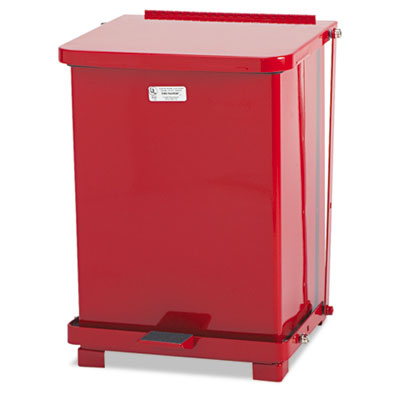 Rubbermaid&reg; Commercial Defenders&reg; Heavy-Duty Steel Step Can