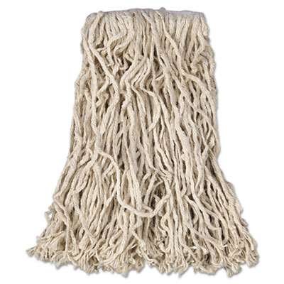 Rubbermaid&reg; Commercial Non-Launderable Economy Cut-End Cotton Wet Mop Heads