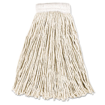 Rubbermaid&reg; Commercial Non-Launderable Economy Cut-End Cotton Wet Mop Heads