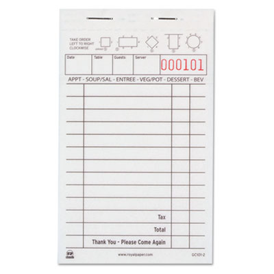 Royal Guest Check Book