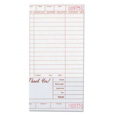 Royal Guest Check Book