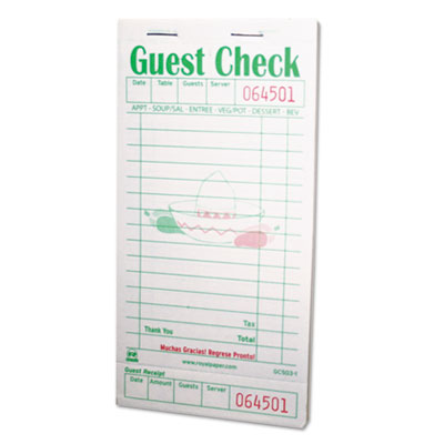 Royal Guest Check Book