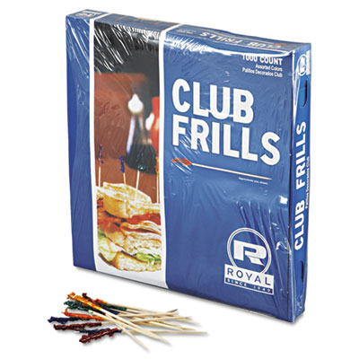 Royal Cellophane-Frill Wood Picks