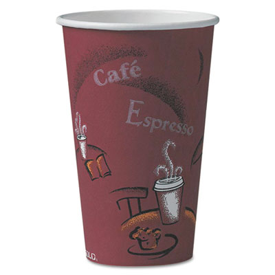 SOLO&reg; Cup Company Paper Hot Drink Cups in Bistro&reg; Design